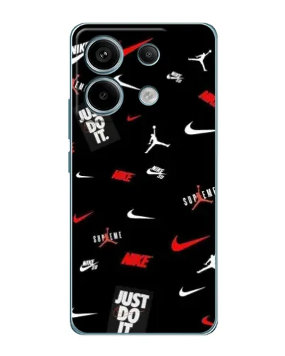 Чехол для Xiaomi Redmi Note 13 Pro с картинкой «Nike Mix Pattern»