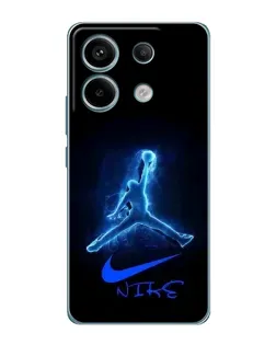 Чехол для Xiaomi Redmi Note 13 Pro с картинкой «Jordan Neon Blue»