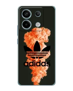 Чехол для Xiaomi Redmi Note 13 Pro с картинкой «Оранжевый дым Adidas»
