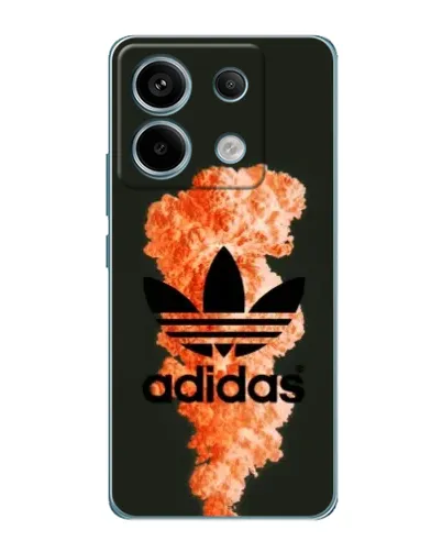 Чехол для Xiaomi Redmi Note 13 Pro с картинкой «Оранжевый дым Adidas»
