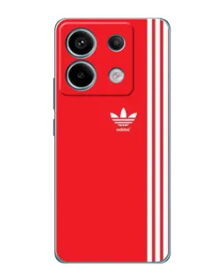 Чехол для Xiaomi Redmi Note 13 Pro с картинкой «Красный минимализм Adidas»