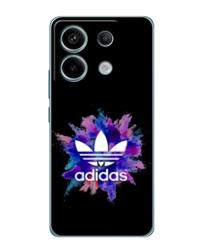 Чехол для Xiaomi Redmi Note 13 Pro с картинкой «Взрыв красок Adidas»