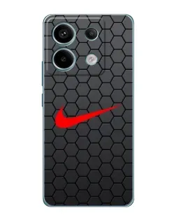 Чехол для Xiaomi Redmi Note 13 Pro с картинкой «Nike — карбоновая сетка»