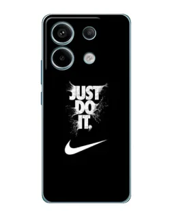Чехол для Xiaomi Redmi Note 13 Pro с картинкой «Текстовый принт Nike»