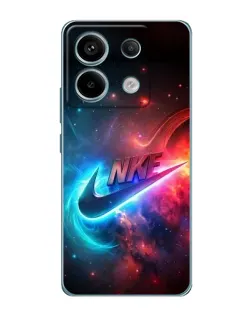 Чехол для Xiaomi Redmi Note 13 Pro с картинкой «Огненный логотип Nike»