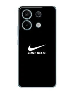 Чехол для Xiaomi Redmi Note 13 Pro с картинкой «Минимализм от Nike»