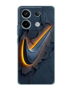 Чехол для Xiaomi Redmi Note 13 Pro с картинкой «Объемный логотип Найк»