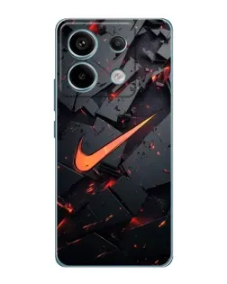 Чехол для Xiaomi Redmi Note 13 Pro с картинкой «Nike — эффект разломов»