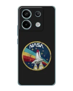Чехол для Xiaomi Redmi Note 13 Pro с картинкой «NASA — эмблема миссии»