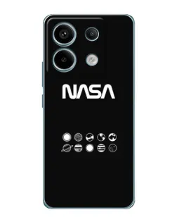 Чехол для Xiaomi Redmi Note 13 Pro с картинкой «NASA — технический принт»