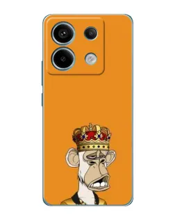Чехол для Xiaomi Redmi Note 13 Pro с картинкой «Золотая обезьяна Bored Ape»