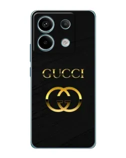 Чехол для Xiaomi Redmi Note 13 Pro с картинкой «Золотой логотип Gucci»