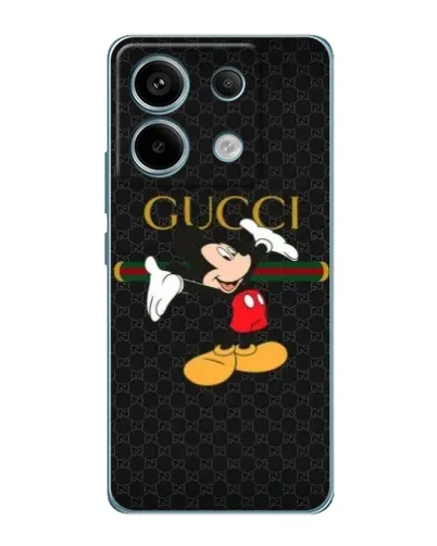 Чехол для Xiaomi Redmi Note 13 Pro с картинкой «Микки Маус Gucci»