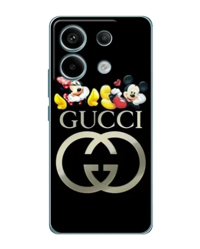 Чехол для Xiaomi Redmi Note 13 Pro с картинкой «Gucci — герои Disney»