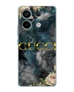 Чехол для Xiaomi Redmi Note 13 Pro с картинкой «Абстрактные цветы Gucci»