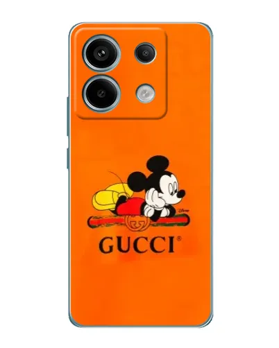 Чохол для Xiaomi Redmi Note 13 Pro з картинкою «Міккі Маус Gucci — помаранч» Чохол для Xiaomi Redmi Note 13 Pro з картинкою «Міккі Маус Gucci — помаранч»