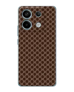 Чохол для Xiaomi Redmi Note 13 Pro з картинкою «Gucci — шоколадна сітка»