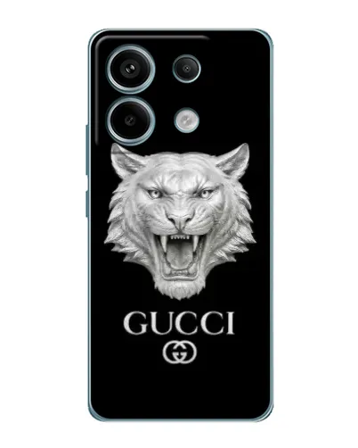Чохол для Xiaomi Redmi Note 13 Pro з картинкою «Gucci — срібний лев» Чохол для Xiaomi Redmi Note 13 Pro з картинкою «Gucci — срібний лев»