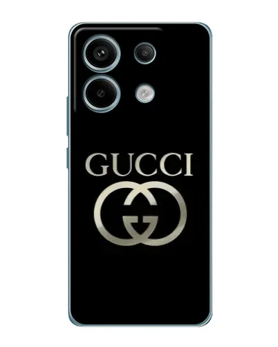 Чохол для Xiaomi Redmi Note 13 Pro з картинкою «Gucci — золото на чорному» Чохол для Xiaomi Redmi Note 13 Pro з картинкою «Gucci — золото на чорному»