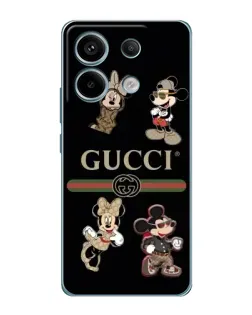 Чохол для Xiaomi Redmi Note 13 Pro з картинкою «Gucci — герої Disney та монограма»