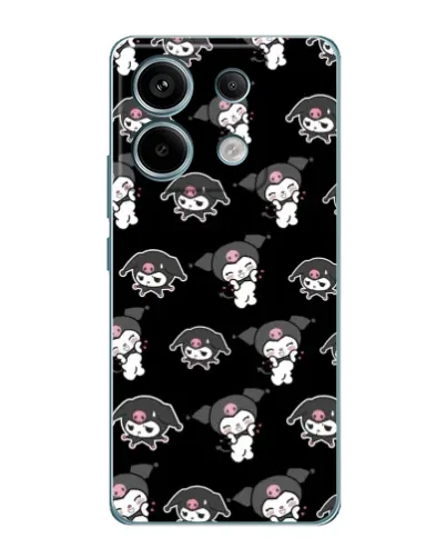Чохол для Xiaomi Redmi Note 13 Pro з картинкою «Чорний паттерн Kuromi» Чохол для Xiaomi Redmi Note 13 Pro з картинкою «Чорний паттерн Kuromi»