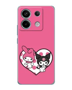 Чохол для Xiaomi Redmi Note 13 Pro з картинкою «Kuromi та My Melody»