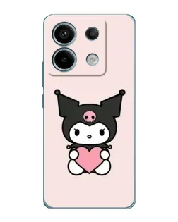 Чохол для Xiaomi Redmi Note 13 Pro з картинкою «Kuromi та серце»