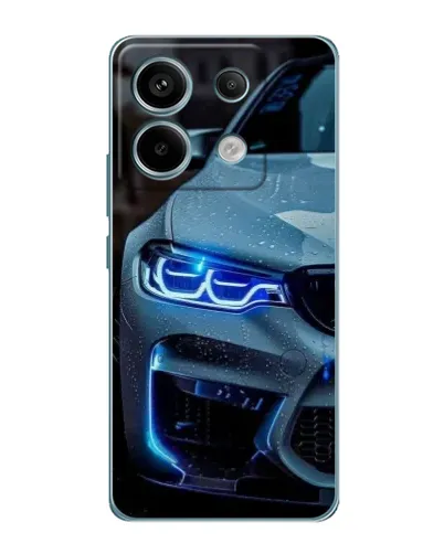 Чехол для Xiaomi Redmi Note 13 Pro с картинкой «Взгляд BMW с синими фарами» Чехол для Xiaomi Redmi Note 13 Pro с картинкой «Взгляд BMW с синими фарами»