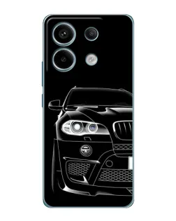 Чехол для Xiaomi Redmi Note 13 Pro с картинкой «Темный силуэт BMW»