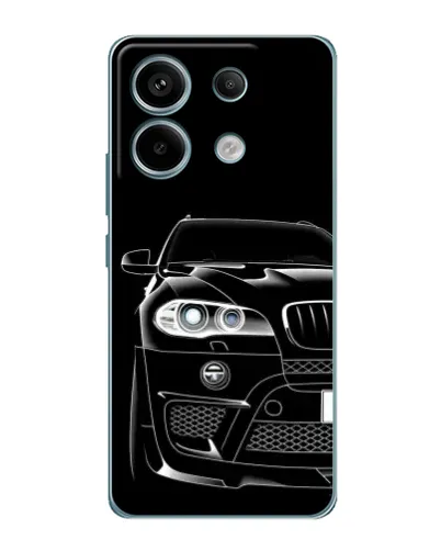 Чехол для Xiaomi Redmi Note 13 Pro с картинкой «Темный силуэт BMW» Чехол для Xiaomi Redmi Note 13 Pro с картинкой «Темный силуэт BMW»