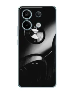 Чехол для Xiaomi Redmi Note 13 Pro с картинкой «Эмблема BMW — макро»