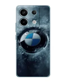 Чехол для Xiaomi Redmi Note 13 Pro с картинкой «Логотип BMW — лед»