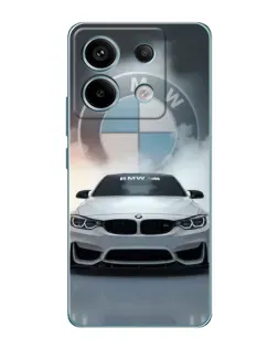 Чехол для Xiaomi Redmi Note 13 Pro с картинкой «BMW в белом дыму»