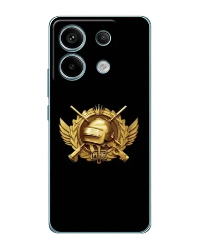 Чехол для Xiaomi Redmi Note 13 Pro с картинкой «PUBG — оранжевый градиент»