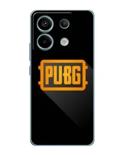 Чехол для Xiaomi Redmi Note 13 Pro с картинкой «PUBG — рамка лого»