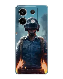 Чехол для Xiaomi Redmi Note 13 Pro с картинкой «PUBG — реалистичный герой»