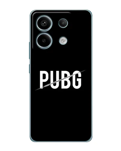 Чехол для Xiaomi Redmi Note 13 Pro с картинкой «PUBG — белый логотип»