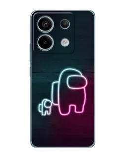 Чохол для Xiaomi Redmi Note 13 Pro з картинкою «Among Us неон-арт»
