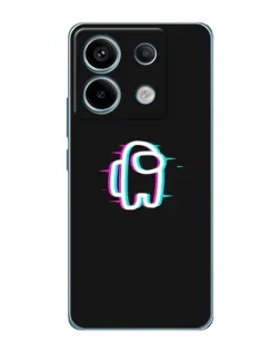Чохол для Xiaomi Redmi Note 13 Pro з картинкою «Among Us неон»