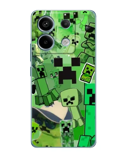 Чехол для Xiaomi Redmi Note 13 Pro с картинкой «Криперы Minecraft» Чехол для Xiaomi Redmi Note 13 Pro с картинкой «Криперы Minecraft»