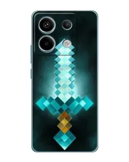 Чехол для Xiaomi Redmi Note 13 Pro с картинкой «Алмазный меч неон»