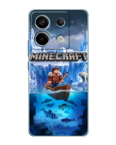 Чехол для Xiaomi Redmi Note 13 Pro с картинкой «Minecraft ледяной мир» Чехол для Xiaomi Redmi Note 13 Pro с картинкой «Minecraft ледяной мир»