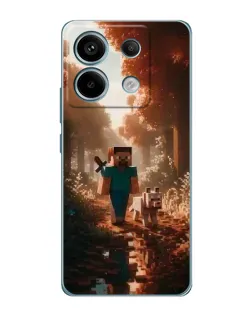 Чехол для Xiaomi Redmi Note 13 Pro с картинкой «Стив в лесу»