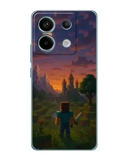 Чехол для Xiaomi Redmi Note 13 Pro с картинкой «Стив у башни»