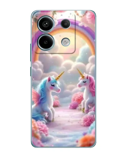 Чехол для Xiaomi Redmi Note 13 Pro с картинкой «Радуга и единороги» Чехол для Xiaomi Redmi Note 13 Pro с картинкой «Радуга и единороги»
