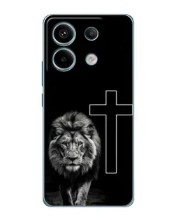 Чехол для Xiaomi Redmi Note 13 Pro с картинкой «Лев и Крест»