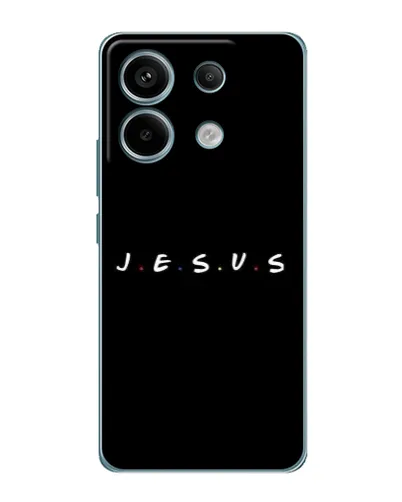 Чехол для Xiaomi Redmi Note 13 Pro с картинкой «Точки веры J.E.S.U.S.»