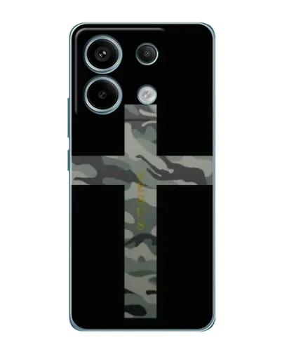 Чехол для Xiaomi Redmi Note 13 Pro с картинкой «Милитари Крест»