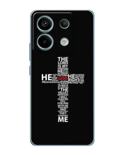 Чохол для Xiaomi Redmi Note 13 Pro з картинкою «Текстовий хрест»