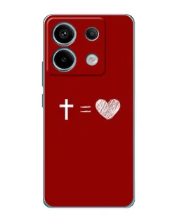 Чохол для Xiaomi Redmi Note 13 Pro з картинкою «Рівняння любові»
